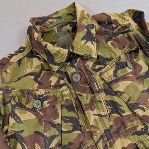 Vintage British Military Jacket DPM Field 170/104 Camouflage Combat Smock Coat